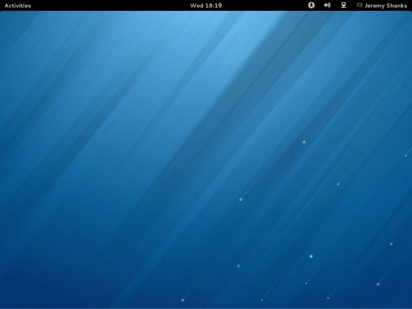 Fedora 18 installation - Desktop